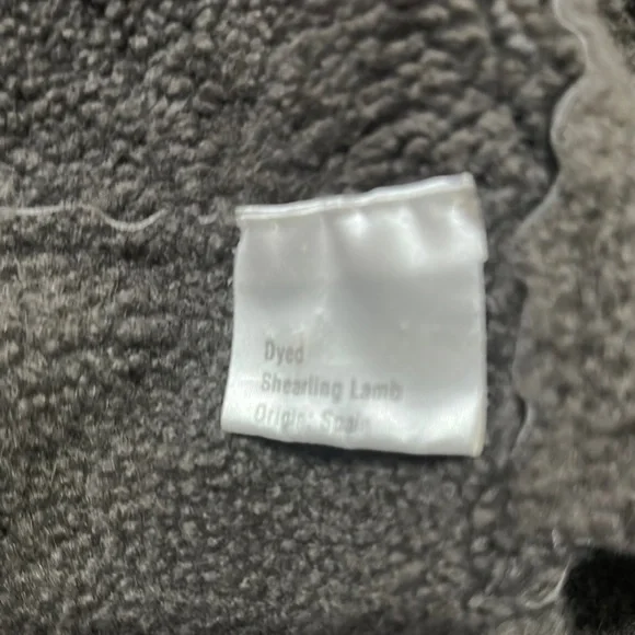 Manzoni24 Gray Shearling Lamb Jacket with dyed mink - Picture 9 of 10